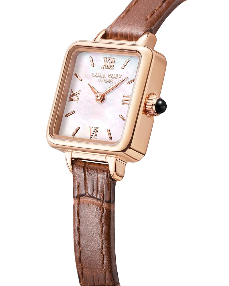 Amazon.com: Lola Rose Genuine Brown Leather Strap Wrist